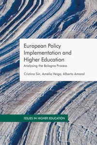 European Policy Implementation and Higher Education_cover