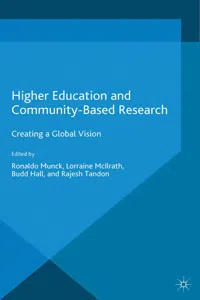 Higher Education and Community-Based Research_cover