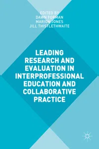 Leading Research and Evaluation in Interprofessional Education and Collaborative Practice_cover