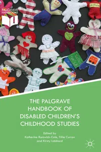 The Palgrave Handbook of Disabled Children's Childhood Studies_cover