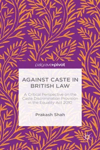 Against Caste in British Law_cover