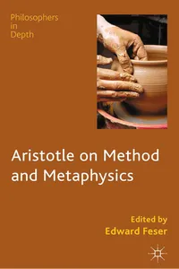 Aristotle on Method and Metaphysics_cover