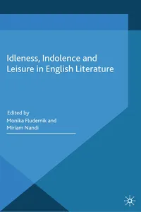 Idleness, Indolence and Leisure in English Literature_cover