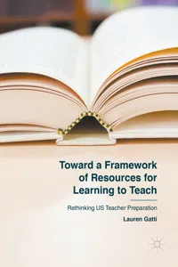 Toward a Framework of Resources for Learning to Teach_cover