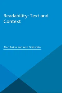 Readability: Text and Context_cover