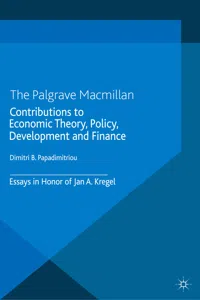 Contributions to Economic Theory, Policy, Development and Finance_cover