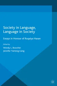 Society in Language, Language in Society_cover