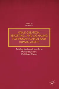 Value Creation, Reporting, and Signaling for Human Capital and Human Assets_cover