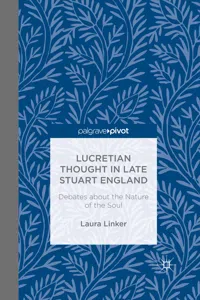 Lucretian Thought in Late Stuart England: Debates about the Nature of the Soul_cover