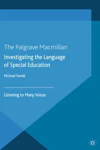 Investigating the Language of Special Education_cover