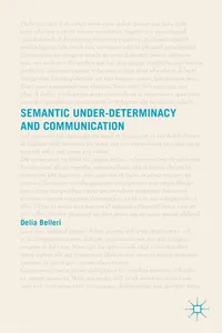 Semantic Under-determinacy and Communication_cover