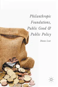 Philanthropic Foundations, Public Good and Public Policy_cover