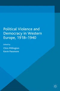 Political Violence and Democracy in Western Europe, 1918-1940_cover