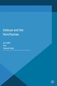 Deleuze and the Non/Human_cover