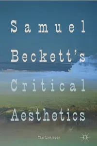 Samuel Beckett's Critical Aesthetics_cover