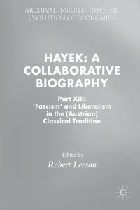 Hayek: A Collaborative Biography_cover