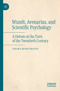 Wundt, Avenarius, and Scientific Psychology_cover