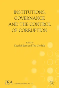 Institutions, Governance and the Control of Corruption_cover