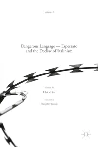 Dangerous Language — Esperanto and the Decline of Stalinism_cover