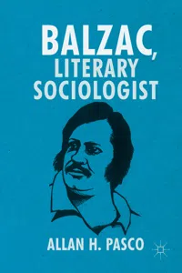 Balzac, Literary Sociologist_cover