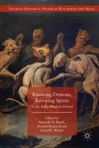 Knowing Demons, Knowing Spirits in the Early Modern Period_cover