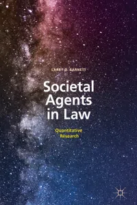 Societal Agents in Law_cover