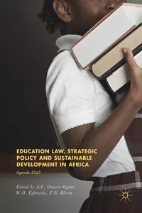 Education Law, Strategic Policy and Sustainable Development in Africa_cover