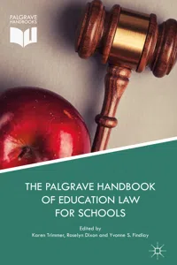 The Palgrave Handbook of Education Law for Schools_cover