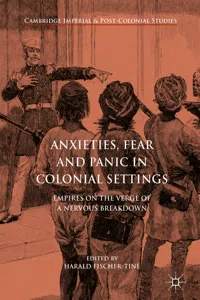 Anxieties, Fear and Panic in Colonial Settings_cover