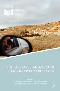 The Palgrave Handbook of Ethics in Critical Research_cover