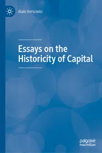 Essays on the Historicity of Capital_cover