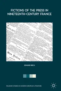 Fictions of the Press in Nineteenth-Century France_cover