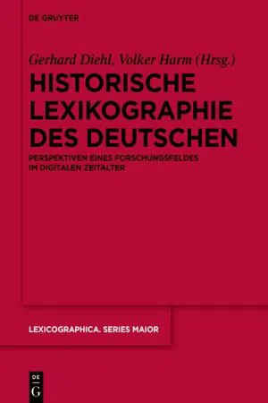 Historische Lexikographie des Deutschen