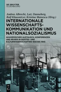 Internationale Wissenschaftskommunikation und Nationalsozialismus_cover