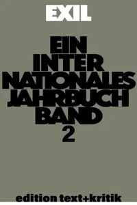 Erinnerungen ans Exil – kritische Lektüre der Autobiographien nach 1933 und andere Themen_cover