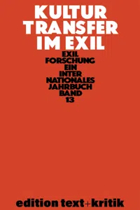 Kulturtransfer im Exil_cover