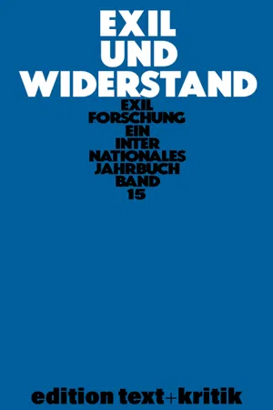 Exil und Widerstand