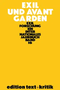 Exil und Avantgarden_cover