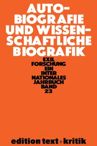 Autobiografie und Wissenschaftliche Biografik_cover