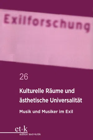 Kulturelle Räume und ästhetische Universalität