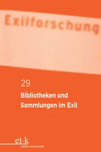 Bibliotheken und Sammlungen im Exil_cover