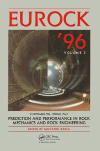 Prediction And Performance In Rock Mechanics and Rock Engineering_cover