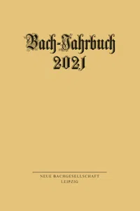 Bach-Jahrbuch 2021_cover