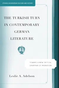 The Turkish Turn in Contemporary German Literature_cover