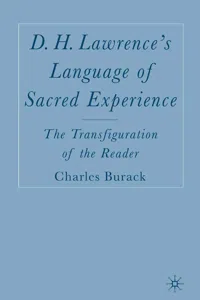 D. H. Lawrence's Language of Sacred Experience_cover