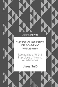 The Sociolinguistics of Academic Publishing_cover