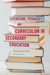 Literature, Pedagogy, and Curriculum in Secondary Education_cover