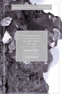 Barry MacSweeney and the Politics of Post-War British Poetry_cover