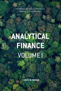 Analytical Finance: Volume I_cover