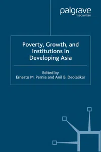 Poverty, Growth and Institutions in Developing Asia_cover